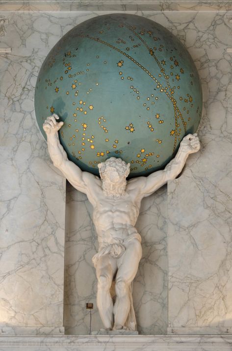 Atlas Mythology, Atlas Drawing, Atlas Painting, Atlas Tattoo Design, Atlas Quotes, Atlas Holding The World, Calypso Percy Jackson, Olympians Aesthetic, Atlas Sculpture