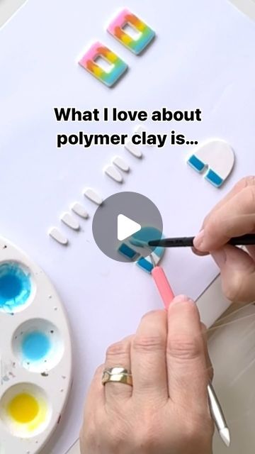 🔥Polymer clay tips, tools & resources for beginners on Instagram: "What do you love about working with polymer clay?
Its versatility? The sense of calm it brings you? Nailing a technique you’ve been practicing?
Tell me! 👇🏼

I’ve been enjoying experimenting with Liquid clay ( @sculpey_official Liquid Sculpey Clear) recently. This was my second attempt at the blue main components.

This time, I used a different method. I worked more slowly too - after all, this is ‘slow’ fashion! 

I love when I have the time to just play. Tell me what you love? ❤️ 

#polymerclay #polymerclaycreations #polymerclayteacher #polymerclayearrings #polymerclayjewelry" Liquid Polymer Clay, Polymer Clay Creations, Polymer Clay Jewelry, Polymer Clay Earrings, You Nailed It, Polymer Clay, Bring It On, Nails