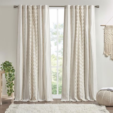 Cortinas Boho, Modern Drape, Farmhouse Curtains, Curtains Living, Lined Curtains, Rod Pocket Curtain Panels, Printed Curtains, Rod Pocket Curtains, Room Darkening Curtains