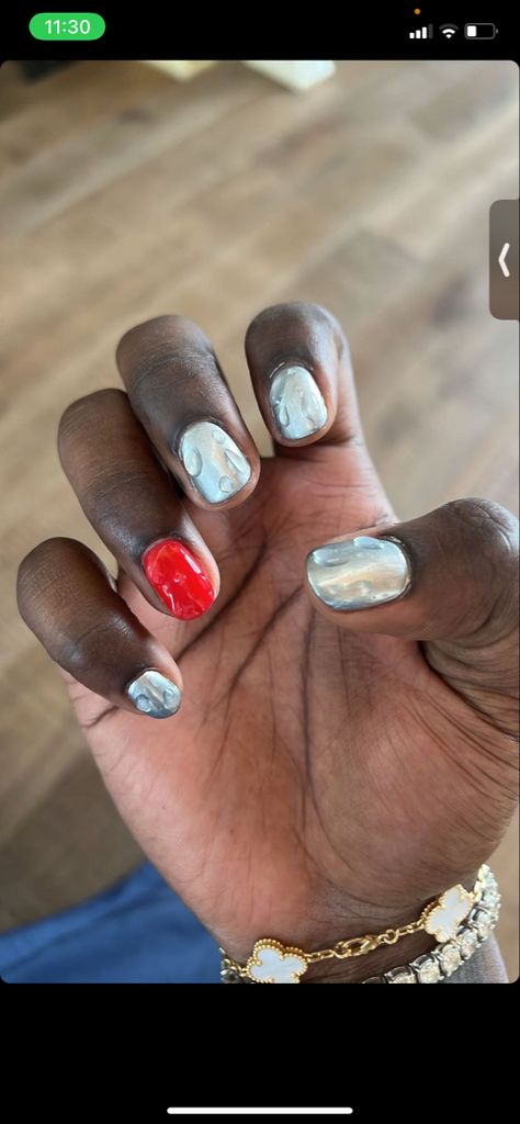 Famous male rapper lil yatchy new nail design Lil Yachty Nail Art, Lil Yatchy Nail Art, Lil Yachty Nails, Lil Yatchy Nails, Simple Manicure Designs, White Manicure Designs, Masc Nails Designs, Guys Nail Designs, Men Nails Design