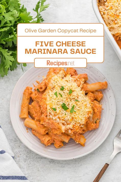 Enjoy the irresistible flavors of our Five Cheese Marinara Sauce Recipe (Olive Garden Copycat). Elevate your pasta nights with this easy-to-make, cheesy delight that'll have your taste buds singing. Say goodbye to store-bought jars and hello to homemade goodness! Visit Recipes.net for the full recipe and more restaurant recipes. Your pasta game will never be the same! Five Cheese Marinara, Copycat Restaurant Recipes Olive Garden, Cheesy Pasta Sauce, Quick Pasta Sauce, Olive Garden Pasta, Cheesy Pasta Recipes, Copycat Recipes Olive Garden, Copycat Olive Garden, Cheese Pasta Recipes