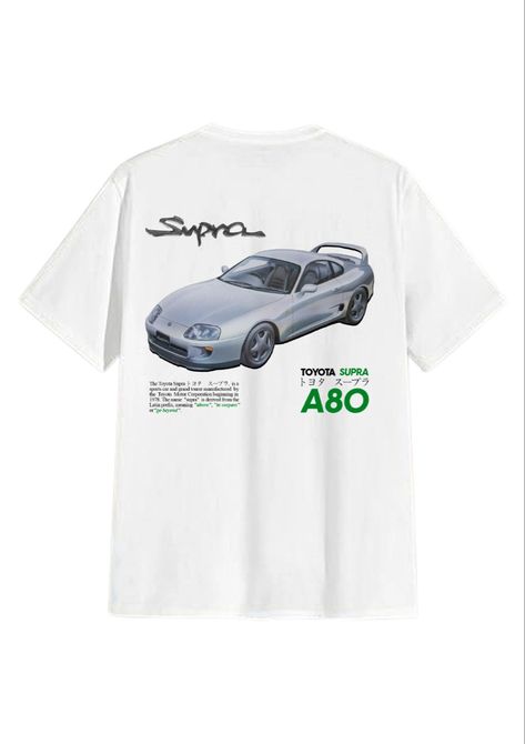 Supra A80, Brand Ideas, Car Shirts, Toyota Supra, Traditional Tattoo, Jdm, Shirt Design, Clothing Brand, Design Ideas