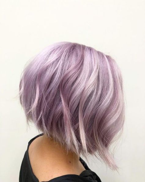 14 Lavender Hair Color Shades Trending in 2020 Purple Silver Hair, Short Lavender Hair, Pastel Lavender Hair, Silver Hair Short, Lavender Grey Hair, Silver Purple Hair, Dark Silver Hair, Silver Hair Shampoo, Silver Blue Hair