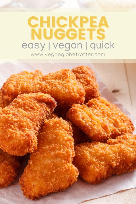 Chickpea Nuggets, Lunch Meals, Easy Summer Dinners, Nuggets Recipe, Vegan Chickpea, Vegan Kids, Meals Easy, Chickpea Recipes, Game Day Snacks