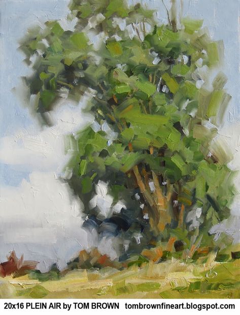 Oil Painting Trees, Tom Brown, Pastel Landscape, Impressionist Landscape, Daily Painting, Abstract Art Landscape, Impressionist Paintings, Plein Air Paintings, Pastel Art