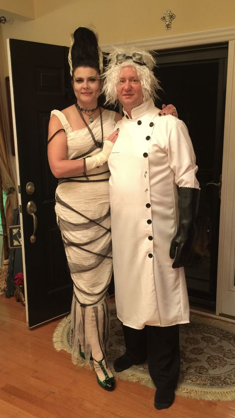 Dr Frankenstein Costume, Frankenstein Cosplay, Dr Finkelstein, Bride Of Frankenstein Costume, Frankenstein Costume, Dr Frankenstein, Halloween Costumes 2016, Team Costumes, Couple Costume