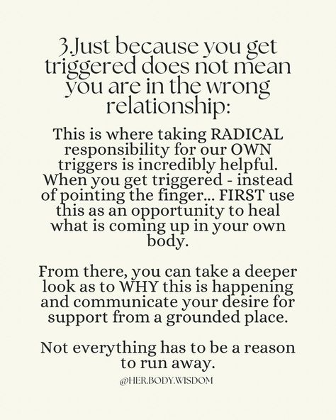 You will want to SAVE this to come back to when you get triggered ✨ I am here to tell you that it is POSSIBLE to create more ease in your relationships but it first begins with YOU ❤️ It begins by learning to feel safe and connected to yourself and getting back into your body. & this is the work that I have taken SO MANY women through that has CHANGED their lives 💫 My unique approach is that we shift how you feel in your BODY first… which then shifts how you feel in your MIND… & then shi... How To Feel Safe Within Yourself, Body Wisdom, How To Express Feelings, Emotional Body, Healthy Relationship, Feel Safe, I Am Here, Emotional Health, Emotional Intelligence