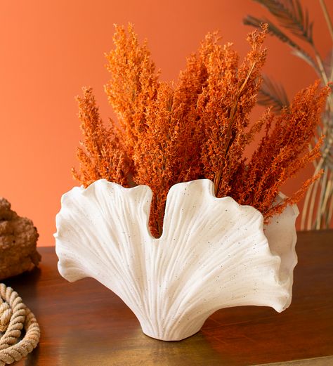 Ceramic Coral, Coral Sculpture, Sea Flowers, Ocean Home, Vase Display, Surf And Turf, The Beach House, Sea Coral, Clay Vase