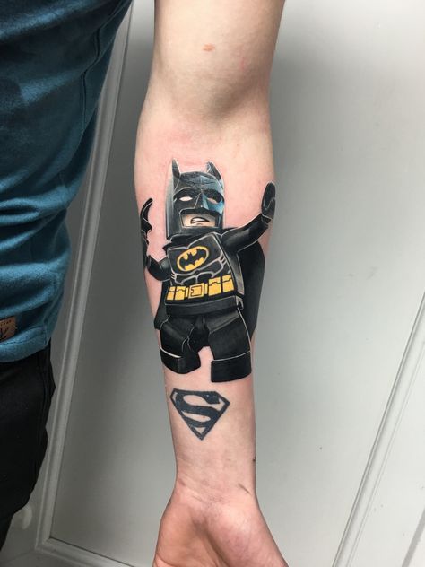 Lego Batman Lego Batman Tattoo, Jr Tattoo, Batman Tattoos, Lego Tattoo, Polka Tattoo Designs, Trash Polka Tattoo Designs, Tattoo Sites, Random Tattoos, Polka Tattoo