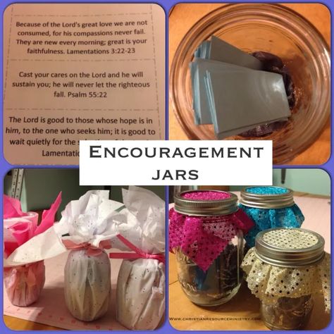 Encouragement Crafts, Encouragement Jar, Blessings Jar, Craft Retreat, Cast Your Cares, Great Is Your Faithfulness, Encouraging Verses, O My Soul, Dyi Gifts