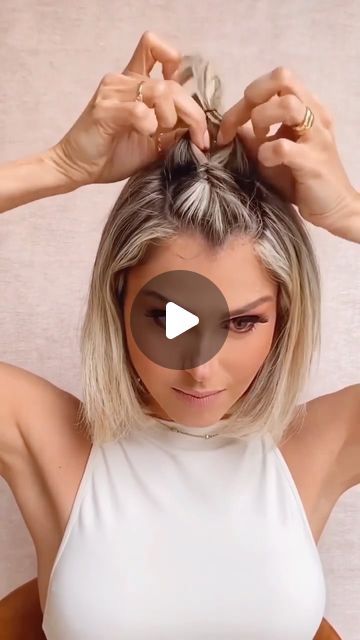 Cute Hairstyle Tutorial, Short Hair Updo Tutorial, 5 Minute Hairstyles, Cute Hairstyle, Wacky Hair Days, Wacky Hair, Game Day Hair, Awesome Hair, Hairstyle Tutorial