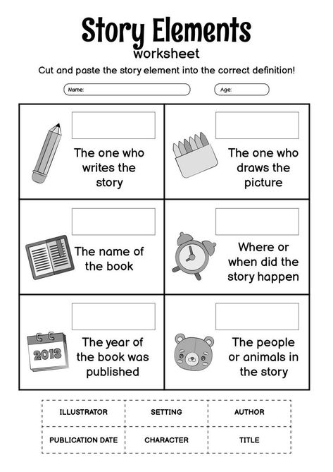 This 1st grade story elements worksheet provides exercises to help young students understand and identify story elements such as characters, setting, and plot. Engage your students in the world of storytelling with interactive and fun activities that reinforce their grasp of foundational reading concepts. Encourage critical thinking and foster a love of reading with this educational resource for your 1st grade class. #StoryElements #ReadingComprehension #EarlyEducationTrivia #1stgradestory Teaching Story Elements, Story Elements Activities, Story Elements Worksheet, Plot Activities, Creative Writing Worksheets, First Grade Reading Comprehension, Telling Time Worksheets, First Grade Phonics, Love Of Reading