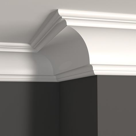 GSC512 Crown / Cove - Garden State Lumber Cove Moulding Ceiling, Georgian Style Crown Molding, Concave Crown Molding, Intricate Crown Molding, Cove Crown Molding, French Crown Molding Ceiling Detail, Cove Moulding, Ceiling Crown Molding, Small House Remodel