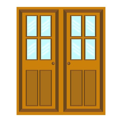 Door Templates Free Printable, Door Clip Art, Door Template, Window Template, Computer Window, Pintu Ganda, Window Frame Picture, Double Door Entrance, Window Illustration