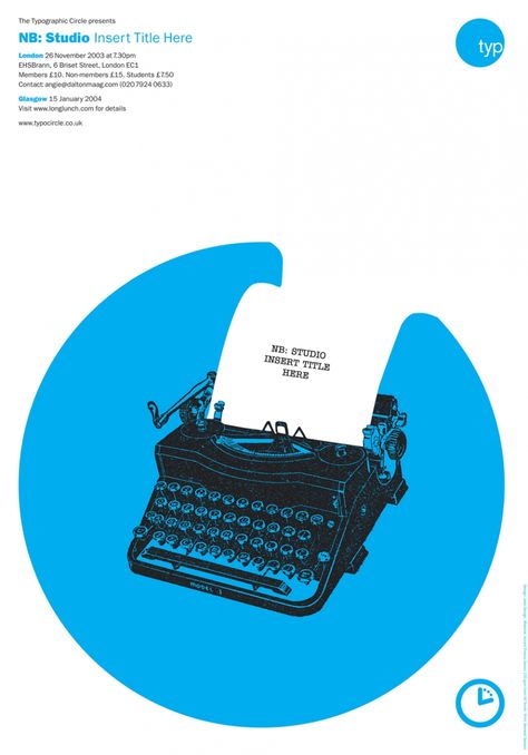 Typewriter Illustration Graphic Design, Storytelling Graphic Design, Typewriter Graphic Design, Negative Space Graphic Design, Typewriter Poster, Lecture Poster, Graphic Design Cards, Print Layout, Photography Fashion