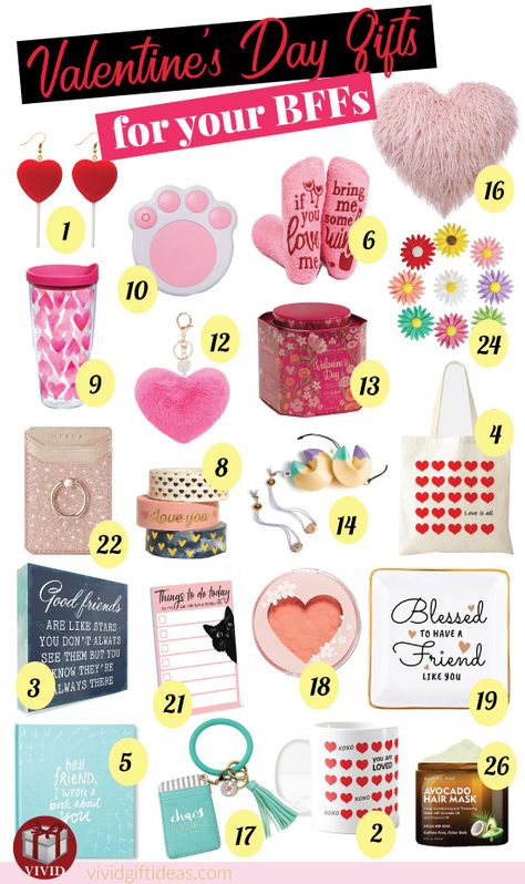 Super Cute Valentine’s Gifts for Best Friends !! Valentine Gifts For Women Friends, Valentine's Gift For Friends, Best Friend Valentine Gifts Ideas Bffs, Valentines Day Gifts For Friends Cheap, Valentines Friends Gifts, Valentine’s Day Gift For Best Friend, Best Friend Valentines Day Gifts, Valentines Day Gifts For Friends Bff, Valentines Day Gifts For Best Friend