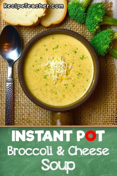 This recipe for Instant Pot Broccoli & Cheese Soup is one of my all time favorite soup recipes. Using the instant pot brings together all the major ingredients together so fast and so flavorful, it’s unbelievable. Instant Pot Broccoli Cheese Soup, Irish Potato Soup, Instant Pot Broccoli, Best Pressure Cooker, Soup Easy, Instant Pot Soup Recipes, Turkey Soup, Instant Pot Soup, Broccoli Cheese Soup