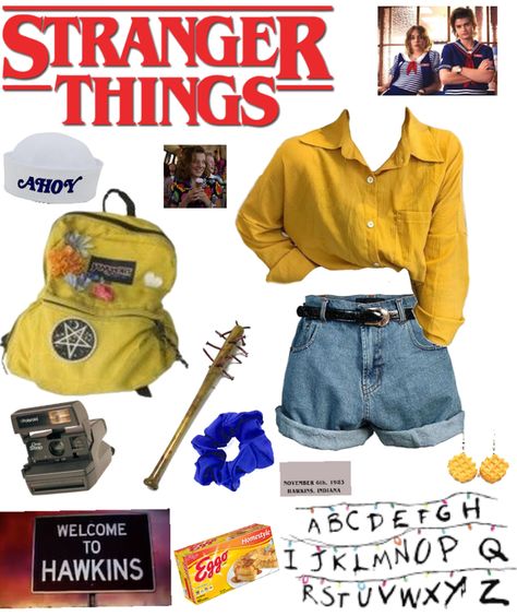 80s Outfits Stranger Things Summer, 80s Clothes Aesthetic Stranger Things, Outfits Retro 80s Mujer, Stranger Things Aesthetic Outfit, Stranger Things Clothes Style, Stranger Things Aesthetic Fashion, Stranger Things Outfit Ideas 80s, Stranger Things Fashion 80s, Stranger Things Inspired Outfits