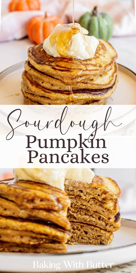 Homemade Pumpkin Pancakes, Pumpkin Pancakes Recipe, Pumpkin Pancakes Easy, Sourdough Pumpkin, Recipe Using Sourdough Starter, Pumpkin Spice Pancakes, Pumpkin Pancake Recipe, Sourdough Pancakes, Sourdough Starter Discard Recipe