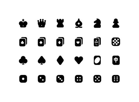 Card Icon, Glyph Icon, Game Icon, Game Card, Glyphs, Card Game, Icon Set, Board Games, Card Games