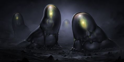 black ooze by Der-Reiko on DeviantArt Slime Art, Rpg Monsters, Black Slime, Small Creatures, Futuristic Robot, Campaign Ideas, Mtg Art, Fever Dream, D D Monsters