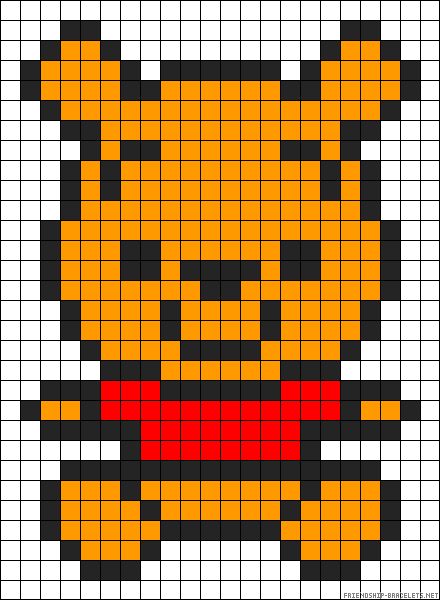 Baby Winnie the Pooh perler bead pattern Pooh Bear Perler Beads, Pixel Art Animals, Image Pixel Art, Perler Beads Ideas, Modele Pixel Art, Easy Pixel Art, Pixel Art Templates, Diy Perler Bead Crafts, Pixel Drawing