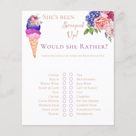 Bridal Shower Advice, Magenta Wedding, Wedding Advice Cards, Ice Cream Theme, Advice Cards, Floral Bridal Shower, Wedding Advice, Bridal Shower Theme, Free Birthday Invitations