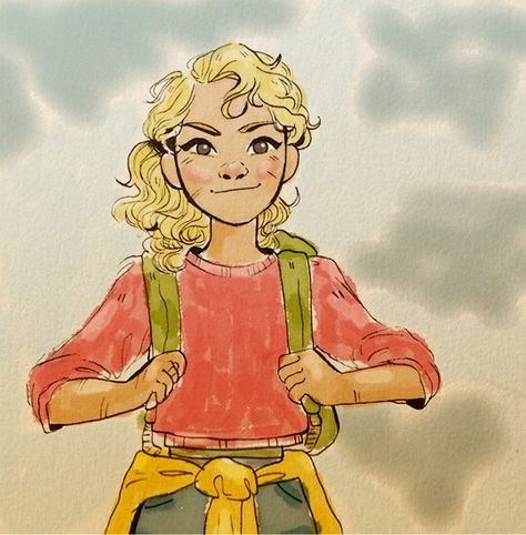 Little Annabeth going on Adventures Zio Rick, Rick Riordan Series, Percy And Annabeth, Percy Jackson Fan Art, Adventure Art, Leo Valdez, Percy Jackson Art, Kane Chronicles, Annabeth Chase