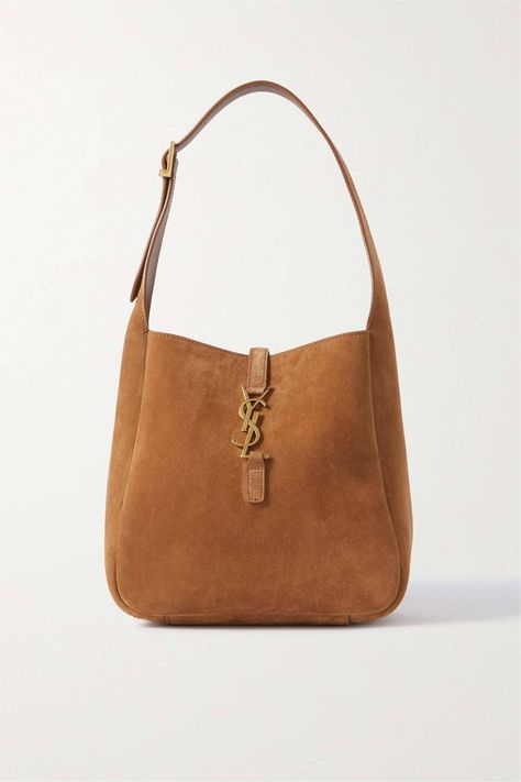 The 18 Best Designer Tote Bags to Know About | Who What Wear UK Suede Ysl Bag, Suede Brown Bag, Suede Bags For Women, Ysl Suede Bag, Classic Bags Timeless, Ladies Purses Handbags Style, Yves Saint Laurent Bag, Ysl Purse, Cool Bags