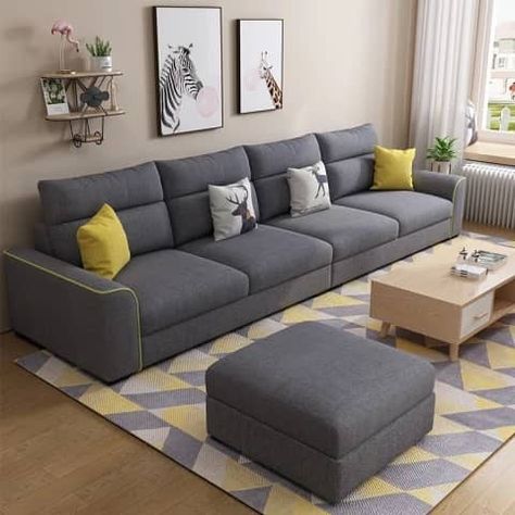 Corner Sofa Living Room, Grey Sofa Living Room, Wooden Sofa Set Designs, Leather Sofa Living Room, Corner Sofa Design, Modern Sofa Set, Modern Sofa Living Room, Living Room Sofa Set, Modern Sofa Designs