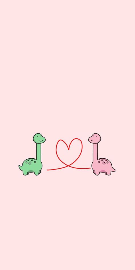 Sibling Wallpaper, Pink Couple Aesthetic, Cute Dino Wallpaper, Dino Pink, Dibujos Toy Story, Christmas Wallpaper Iphone Cute, Friend Wallpaper, Cute Iphone Wallpaper Tumblr, Best Friend Wallpaper