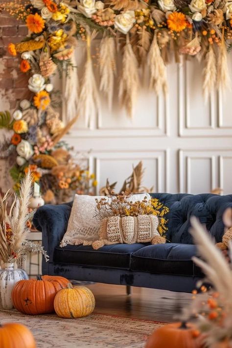 Thanksgiving Wall Decor - Ideas for Festive Homes Thanksgiving Photo Backdrop, Backdrops Ideas, Thanksgiving Wall Decor, Thanksgiving Wall Art, Thankful Tree, Turkey Decor, Wall Decoration Ideas, Inspirational Decor, Unique Thanksgiving