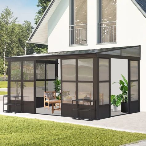 Pavillion Ideas, Outdoor Pavillion, Enclosed Gazebo, Gazebo Patio, Polycarbonate Roof, Grill Gazebo, Outdoor Screens, Screen House, Hardtop Gazebo