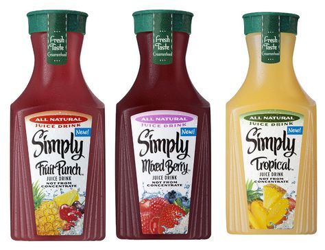 Get Simply Juice Drinks for just $1.25 at Target right now! Simply Orange Juice, Simply Juice, Green Drink Recipes, Simply Lemonade, Simply Orange, Juice Flavors, Juicing Benefits, Best Smoothie Recipes, Junk Food Snacks