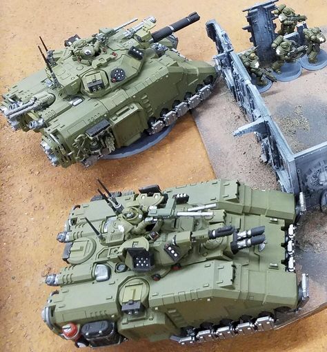 Warhammer Wood Elves, Imperial Tanks, 40k Vehicles, Warhammer Imperial Guard, Marine Tank, Plant Zombie, 40k Models, Warhammer Figures, Astra Militarum