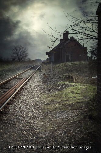 Trevillion Images - abandoned-station-with-railway-tracks Abandoned Station, Trevillion Images, Abandoned Trains, Abandoned Train Station, Abandoned Property, Old Train Station, Abandoned Train, Spooky Places, Train Depot