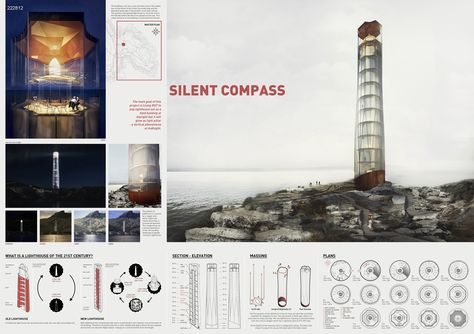 Winners of Concordia Lighthouse Competition Announced Lighthouse Architecture, Costa Concordia, The Light Between Oceans, Urban Design Plan, Architecture Board, Tower Design, Architecture Rendering, Design Competitions, Architecture Presentation