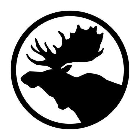 Animal Sillouettes, Moose Logo Design, Etching Patterns, Moose Tattoo, Canada Tattoo, Scrollsaw Patterns, Animal Line Drawings, Moose Logo, Moose Decor