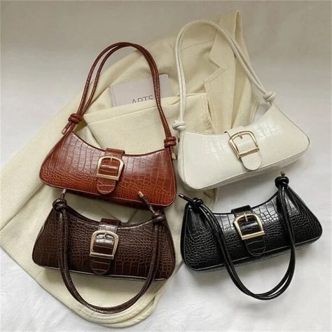 Just found this amazing item on AliExpress. Check it out! $0.99 93％ Off | Women Stylish PU Leather Sling Bag Solid Color Shoulder Bag Underarm Bag Fashionable Portable Large Capacity Handbag Baguette Purse, Leather Sling Bag, Popular Bags, Trendy Handbags, Underarm Bag, Casual Tote, Types Of Bag, Handbags For Men, Styl Vintage