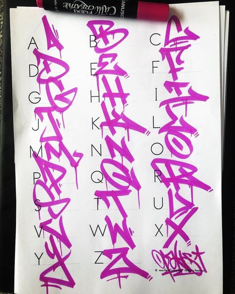 Graffiti Alphabet Styles, Tag Alphabet, Graffiti Lettering Alphabet, Graffiti Art Letters, Graffiti Text, Graffiti Words, Graffiti Lettering Fonts, Graffiti Writing, Graffiti Doodles