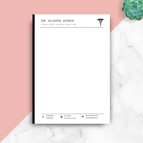 Medical Letterhead, Letterhead Format, Company Letterhead Template, Cornell Notes Template, Scanning Electron Microscope, Monogram Printable, Advertisement Template, Doctors Note, Letterhead Template