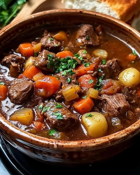 Transport yourself to cozy afternoons with this heartwarming beef stew! It's like a hug in a bowl. 🍲❤️ #ComfortFood #CozyCooking #FamilyRecipes #BeefStew Homemade Sunday Dinner, Beef Stew Aesthetic, Stew Aesthetic, Cozy Winter Meals, Best Ever Beef Stew, Canadian Foods, North American Food, Canadian Cuisine, Hearty Stew