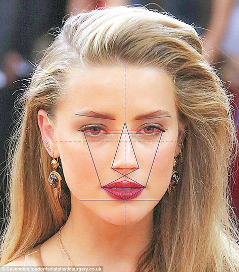 Johnny Depp's estranged wife Amber Heard has the most beautiful face in the world, according to the latest scientific facial mapping Cheek Acne, Face Breaking Out, Types Of Faces Shapes, Face Mapping Acne, جوني ديب, Face Proportions, Pimples On Face, Prevent Pimples, Face Mapping