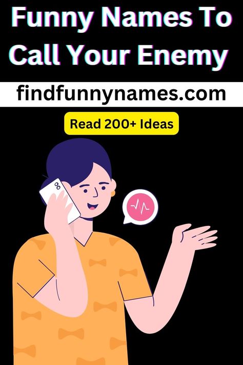 Whether you want to challenge your own beliefs, gain new perspectives, or find common ground with your adversaries, Call Your Enemy provides a platform where you can engage in meaningful exchanges. Through active participation and respectful communication, users can contribute to breaking down barriers and bridging divides. #CallYourEnemy #DialogueForChange #EmbraceDifferences #FunnyNanes #ConfrontYourTruths Insulting Names To Call People, Insulting Names, Respectful Communication, Funny Contact Names, Insulting Words, Annoying People, Contact Names, Ex Friends, Worst Names