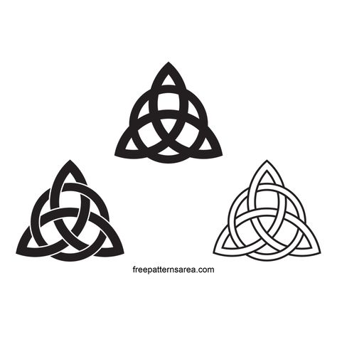 Celtic Symbol For Friendship, Friendship Symbol Tattoos, Trinity Knot Tattoo, Sacred Geometric Symbols, Triquetra Symbol, Celtic Triquetra, Moon Phases Tattoo, Knot Tattoo, Celtic Tattoo