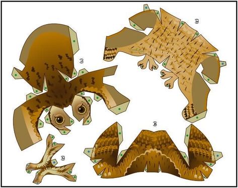 PAPERMAU: Tropical Screech Owl Paper Model - by Ayumu Saito & Craft Pocket