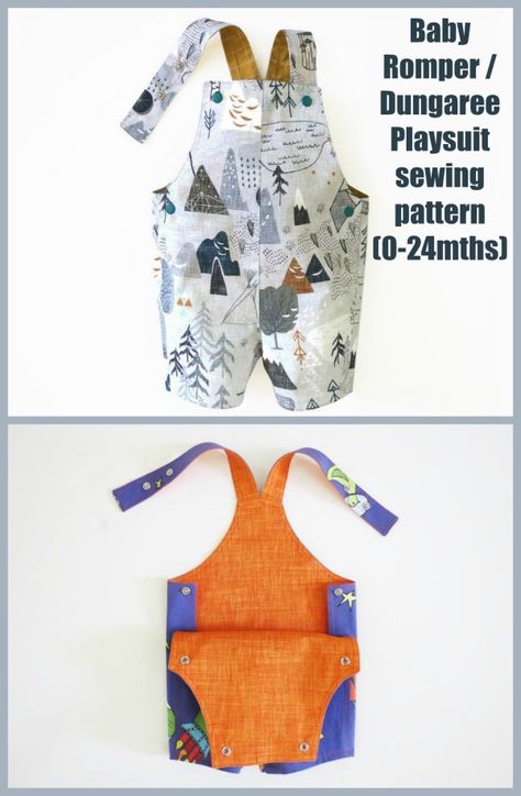 Baby Dungarees Pattern, Baby Overalls Pattern, Dungarees Pattern, Cargo Bermuda Shorts, Toddler Sewing Patterns, Boys Sewing Patterns, Shorts Sewing Pattern, Romper Sewing Pattern, Baby Romper Pattern