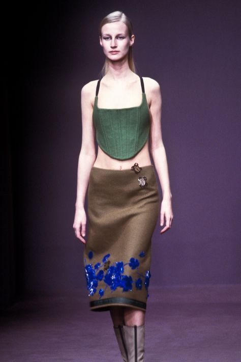 Prada 1999, Prada Skirt, Lost In The Woods, Velvet Skirt, Miuccia Prada, Body Skin Care, High Waisted Skirt, Two Piece Skirt Set, Prada