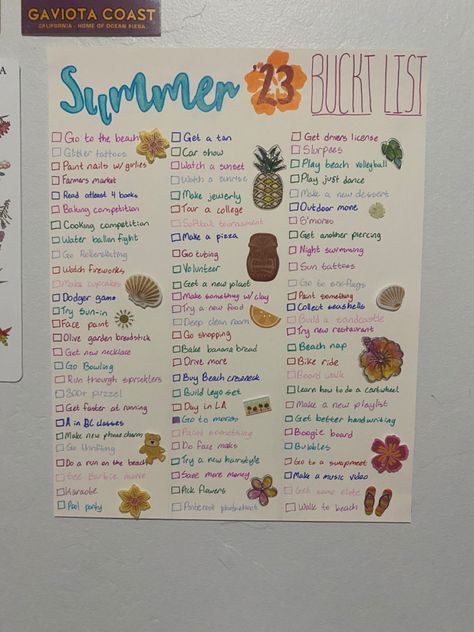 This is my summer bucket list 2023 Summer Bucket List 2023, Summer Bucket List Activity, Summer Bucket List For Teens, Ultimate Summer Bucket List, California Bucket List, Bucket List For Teens, Cooking Competition, Ultimate Bucket List, California Summer