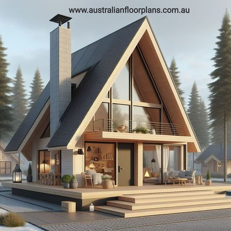 A Frame House Exterior, Scandinavian Modern House, A Frame Cabin Plans, Mountain Home Exterior, Triangle House, Modern Barndominium, Nordic House, Futuristic Home, A Frame House Plans